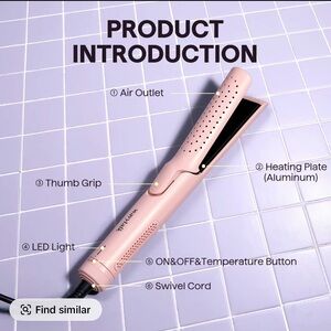 Wavytalk 2 in 1 straightener and curling iron